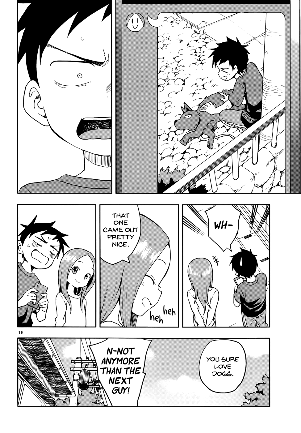 Karakai Jouzu no Takagi-san Chapter 111 page 16 - Chapter 111: Dog Walk