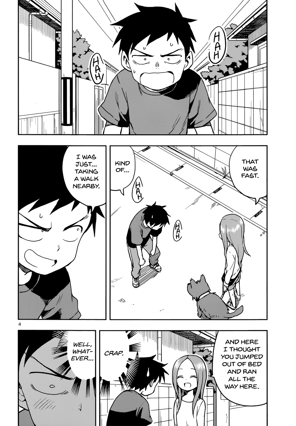 Karakai Jouzu no Takagi-san Chapter 111 page 4 - Chapter 111: Dog Walk