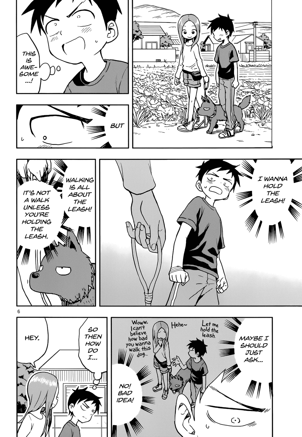 Karakai Jouzu no Takagi-san Chapter 111 page 6 - Chapter 111: Dog Walk