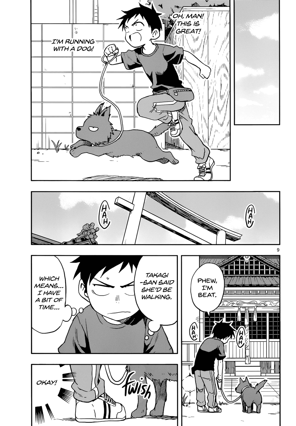 Karakai Jouzu no Takagi-san Chapter 111 page 9 - Chapter 111: Dog Walk