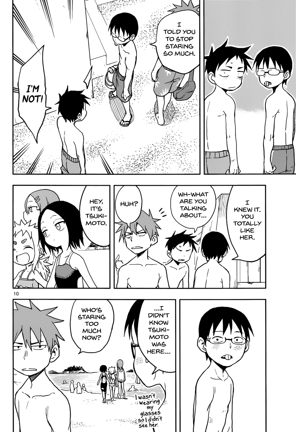 Karakai Jouzu no Takagi-san Chapter 112 page 10 - Chapter 112: Swimming at the Beach