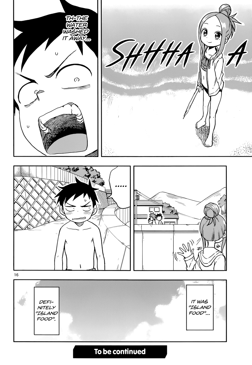 Karakai Jouzu no Takagi-san Chapter 112 page 16 - Chapter 112: Swimming at the Beach