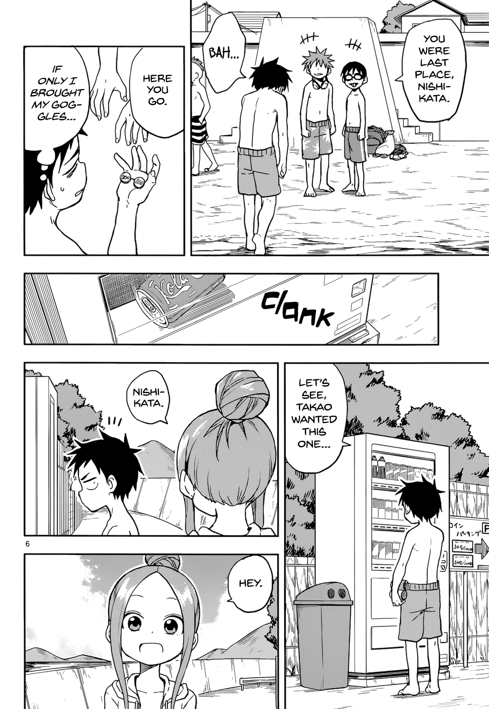 Karakai Jouzu no Takagi-san Chapter 112 page 6 - Chapter 112: Swimming at the Beach