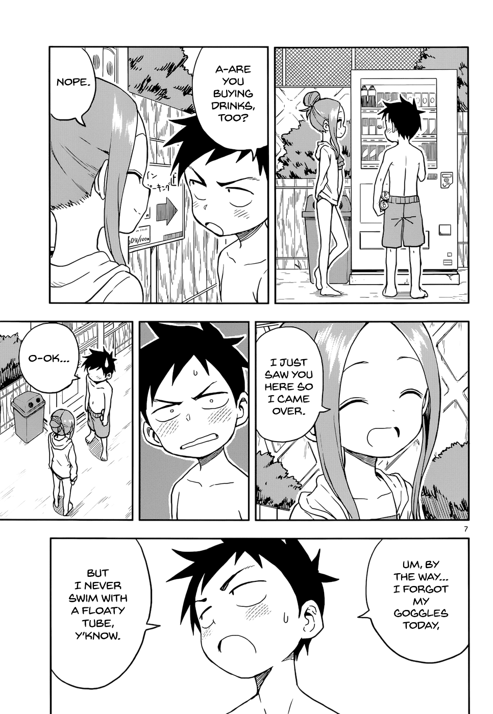 Karakai Jouzu no Takagi-san Chapter 112 page 7 - Chapter 112: Swimming at the Beach
