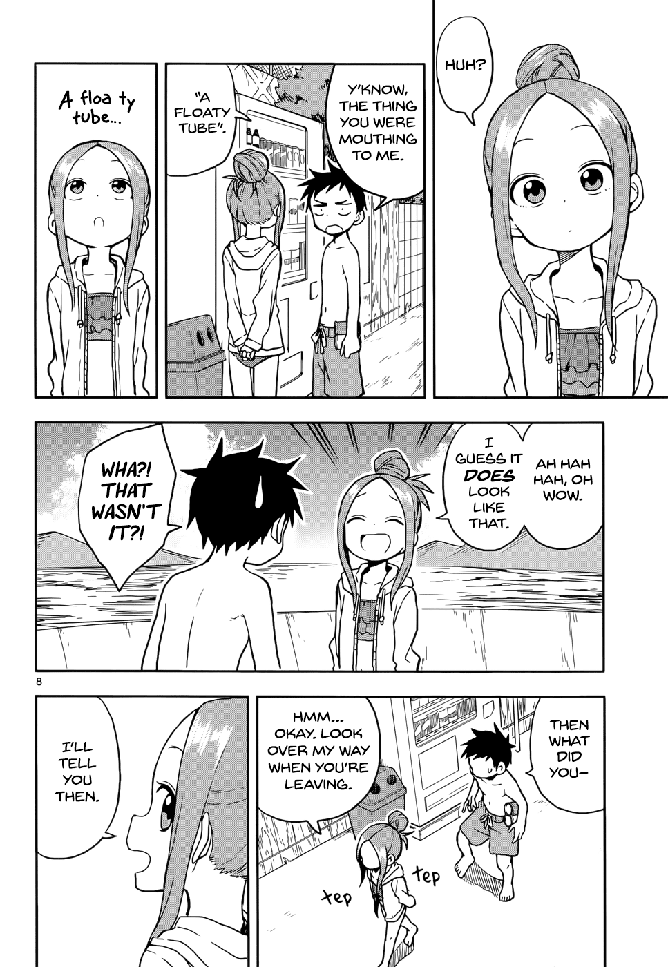 Karakai Jouzu no Takagi-san Chapter 112 page 8 - Chapter 112: Swimming at the Beach