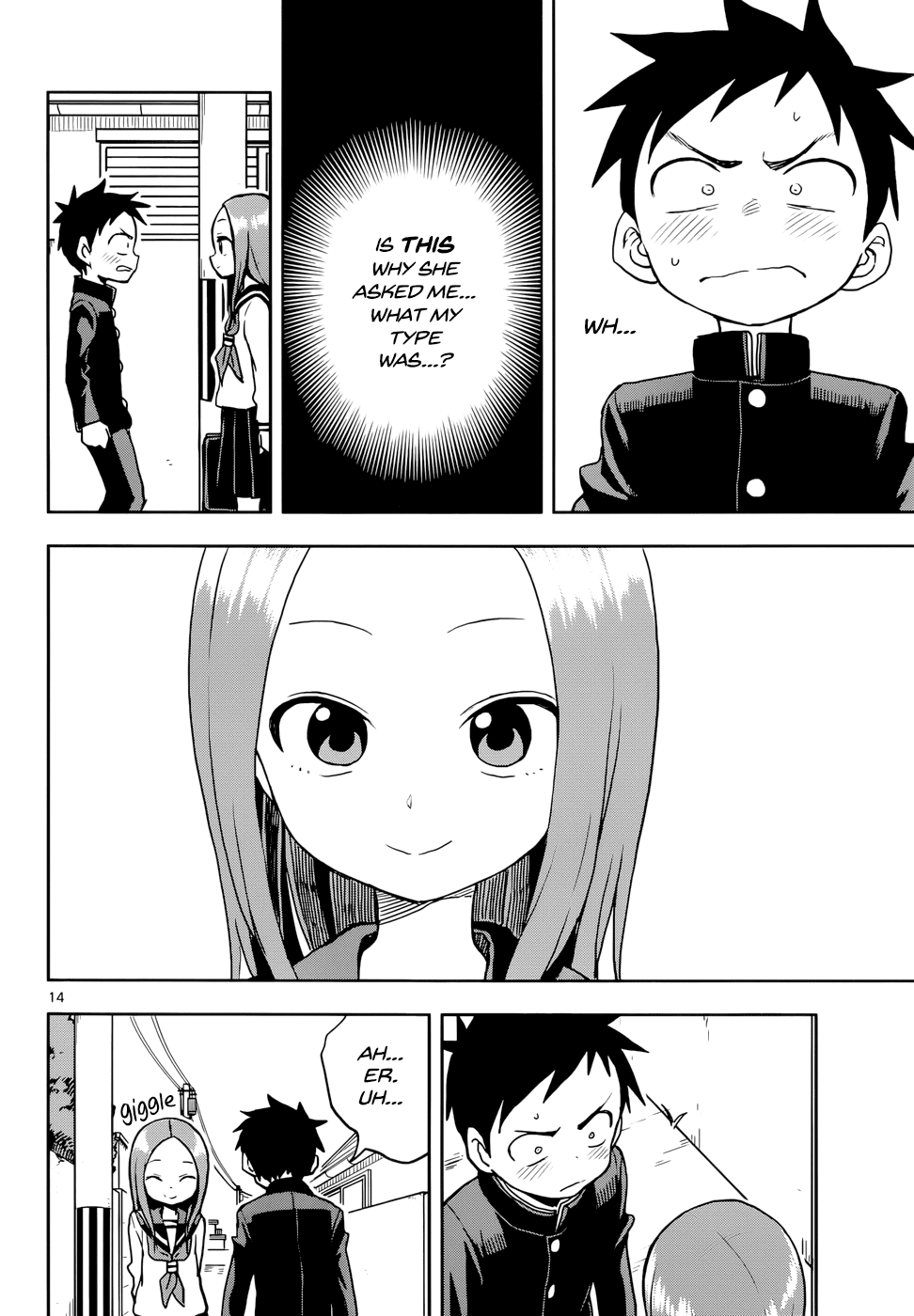 Karakai Jouzu no Takagi-san Chapter 114 page 14 - Chapter 114: Type