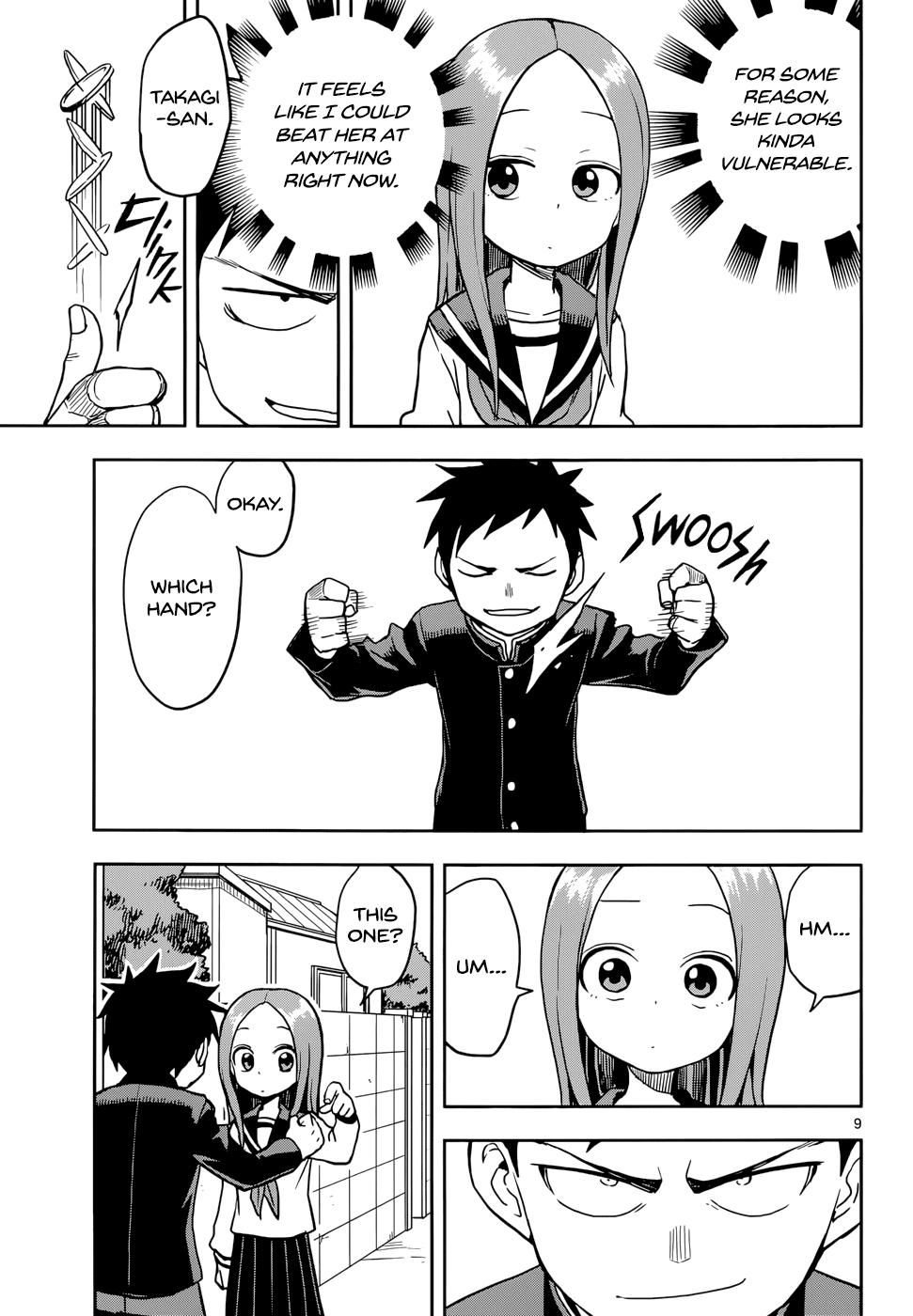 Karakai Jouzu no Takagi-san Chapter 114 page 9 - Chapter 114: Type