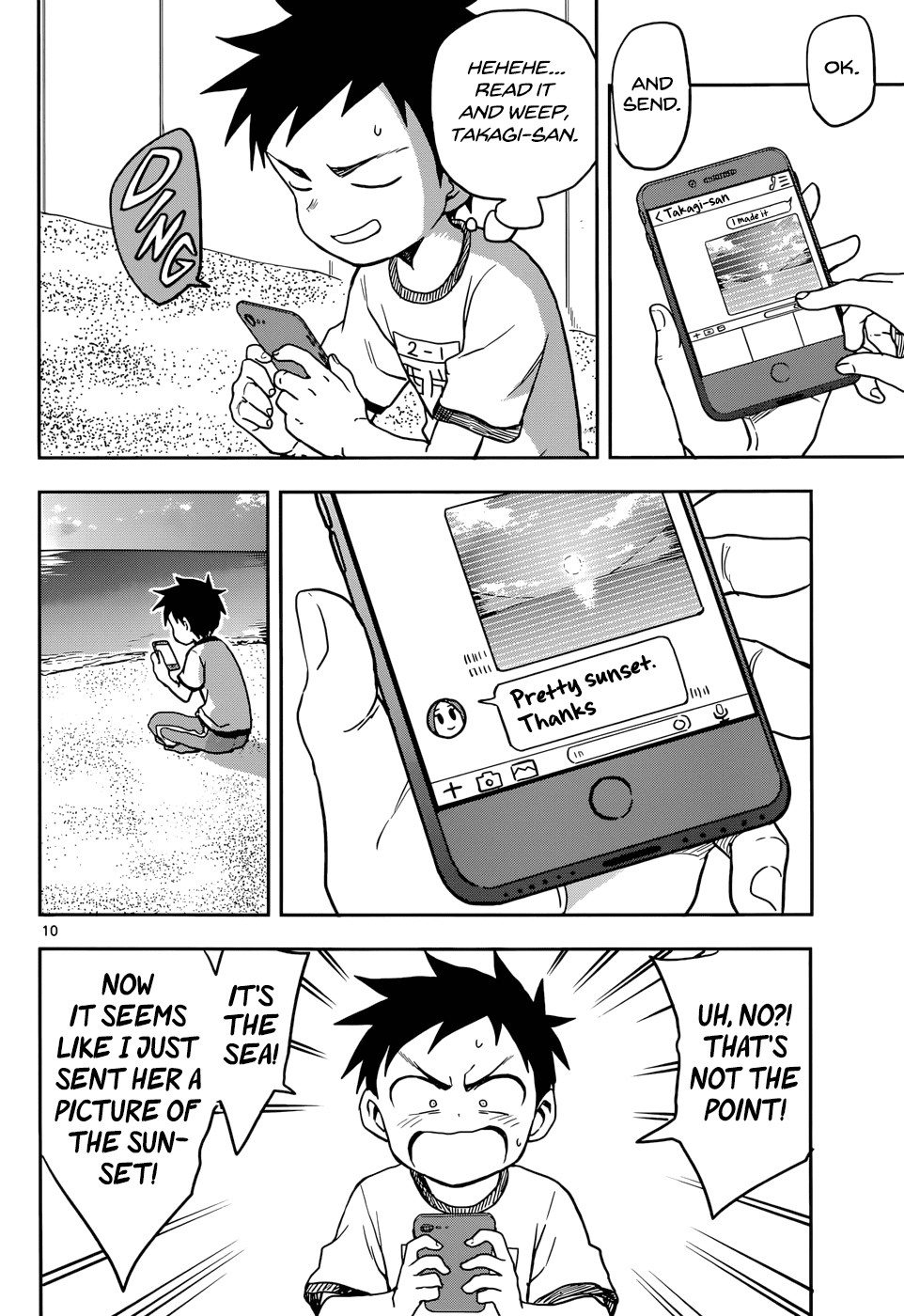 Karakai Jouzu no Takagi-san Chapter 115 page 10 - Chapter 115: Sunset