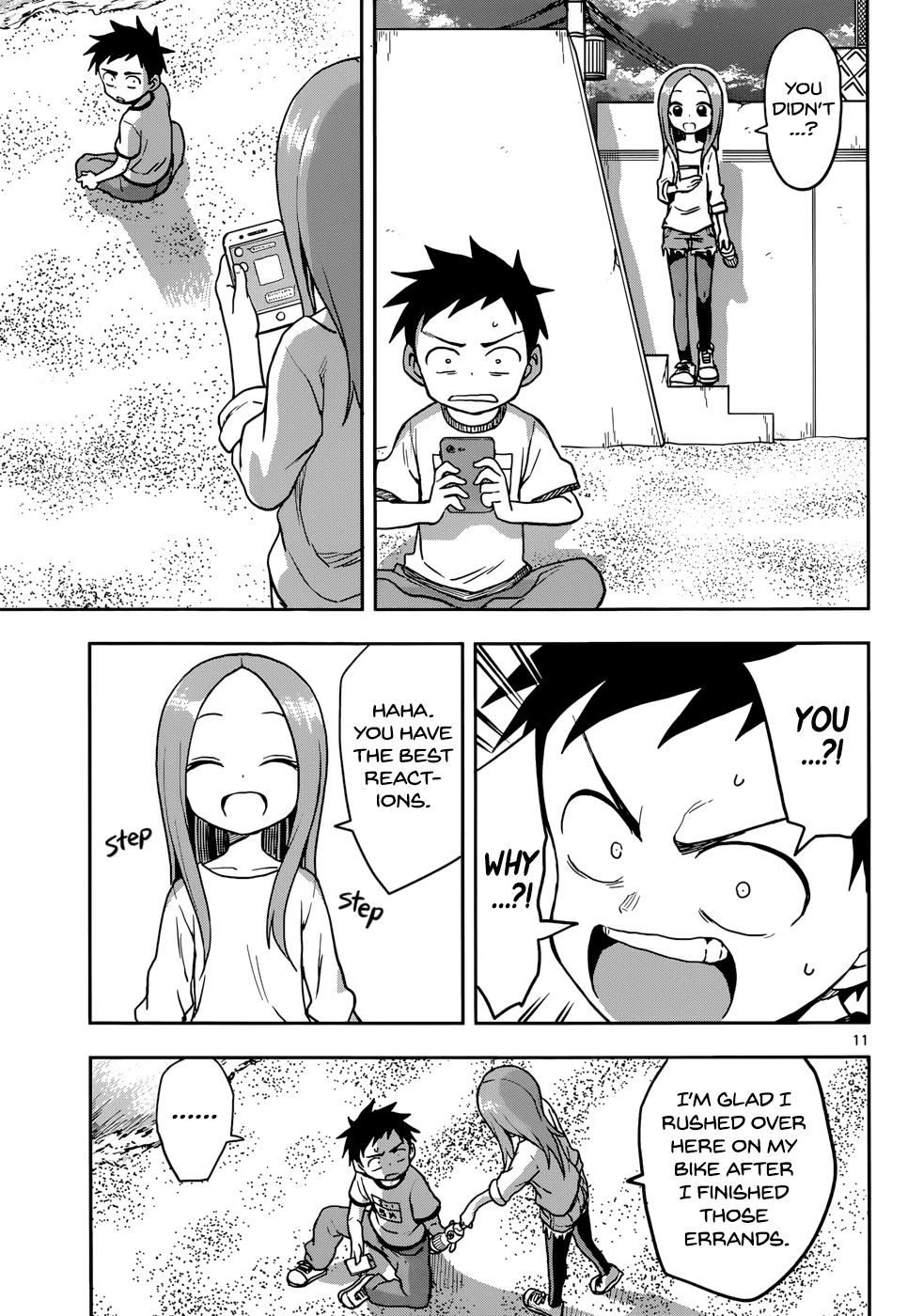 Karakai Jouzu no Takagi-san Chapter 115 page 11 - Chapter 115: Sunset