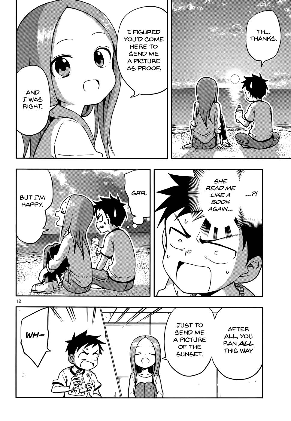 Karakai Jouzu no Takagi-san Chapter 115 page 12 - Chapter 115: Sunset