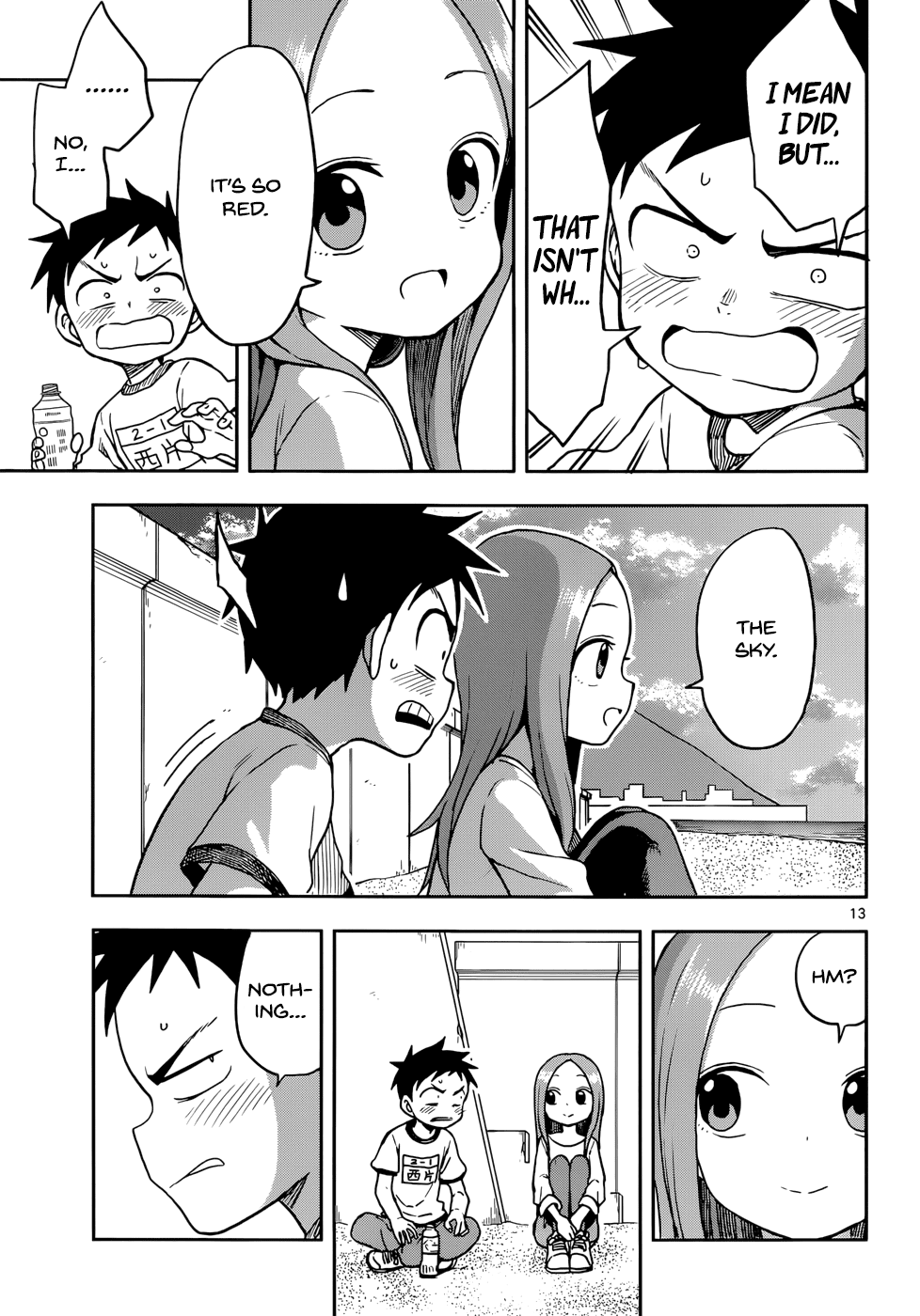 Karakai Jouzu no Takagi-san Chapter 115 page 13 - Chapter 115: Sunset