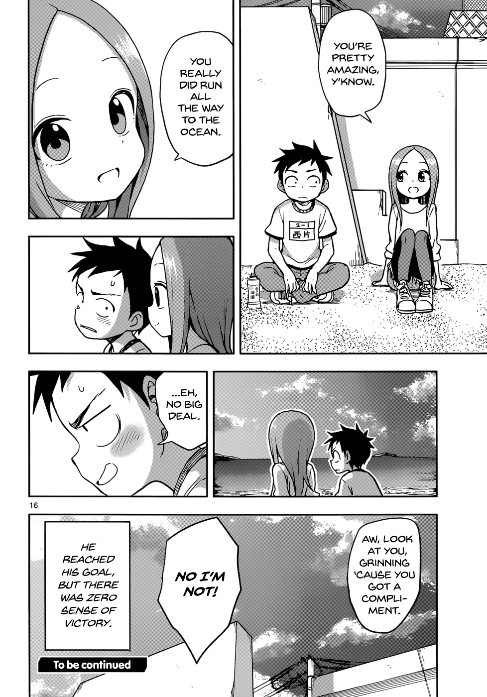 Karakai Jouzu no Takagi-san Chapter 115 page 16 - Chapter 115: Sunset
