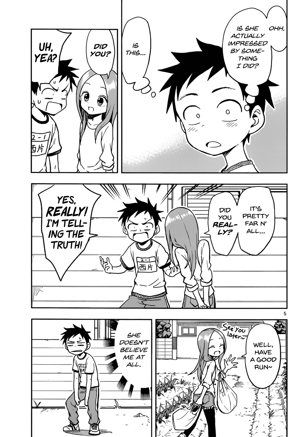 Karakai Jouzu no Takagi-san Chapter 115 page 5 - Chapter 115: Sunset