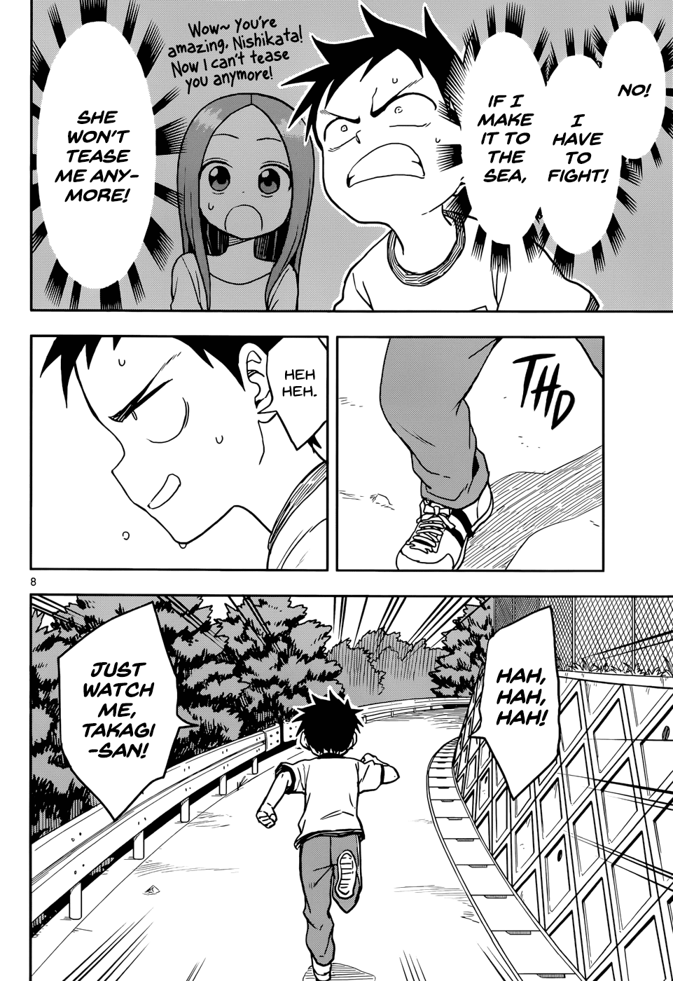 Karakai Jouzu no Takagi-san Chapter 115 page 8 - Chapter 115: Sunset