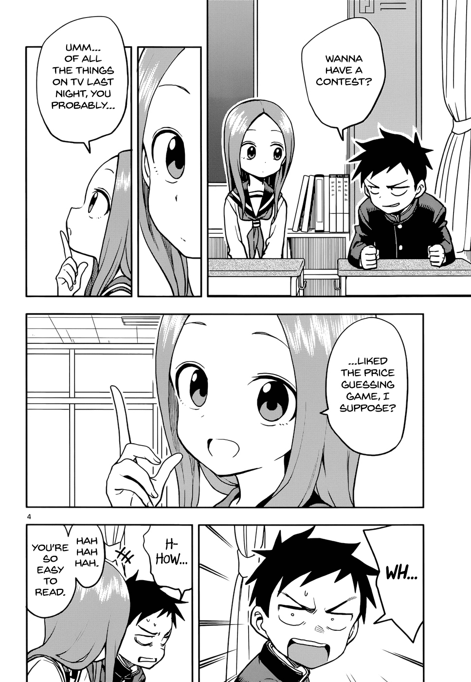 Karakai Jouzu no Takagi-san Chapter 117 page 4 - Chapter 117: Price Guessing Game