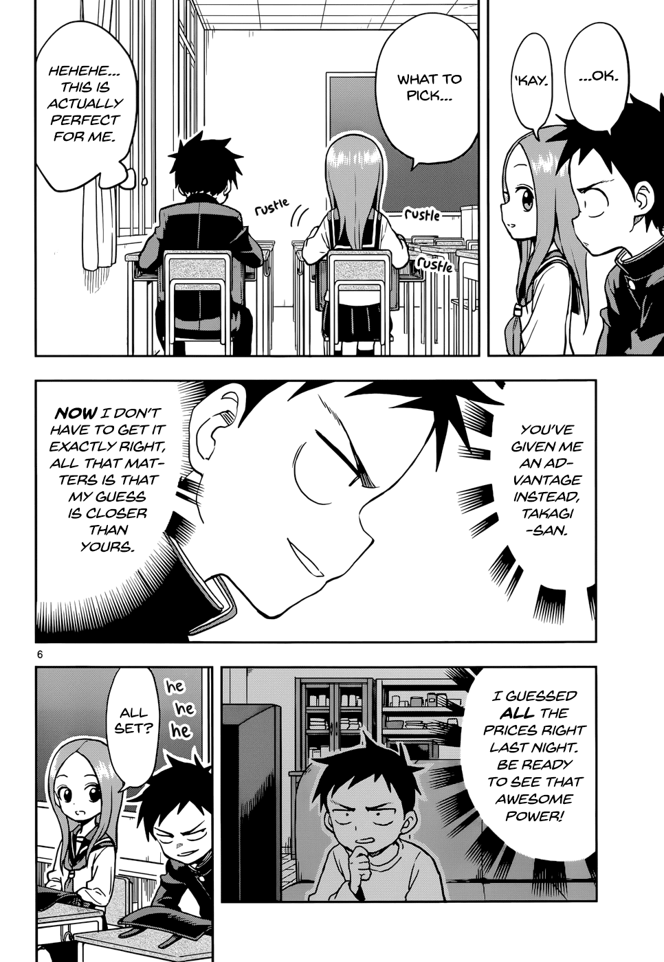 Karakai Jouzu no Takagi-san Chapter 117 page 6 - Chapter 117: Price Guessing Game