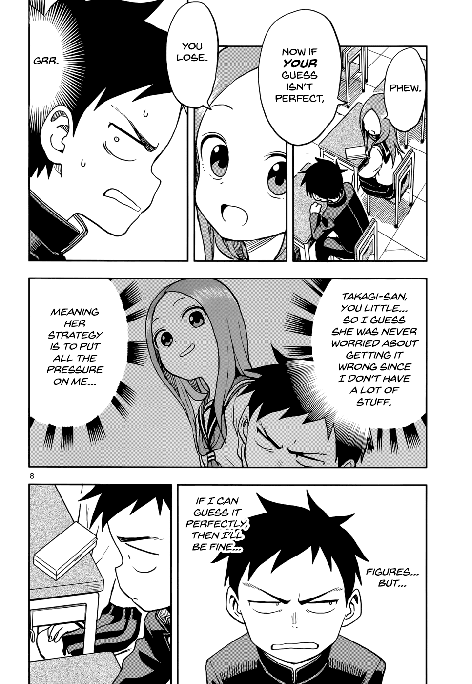 Karakai Jouzu no Takagi-san Chapter 117 page 8 - Chapter 117: Price Guessing Game