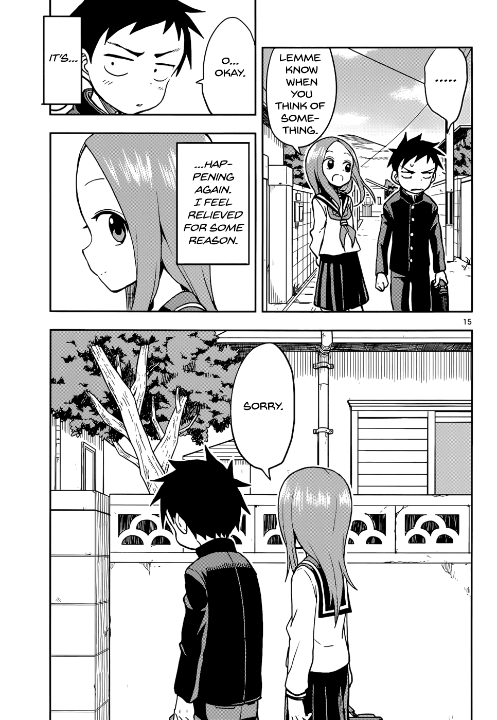 Karakai Jouzu no Takagi-san Chapter 118 page 15 - Chapter 118: Advice