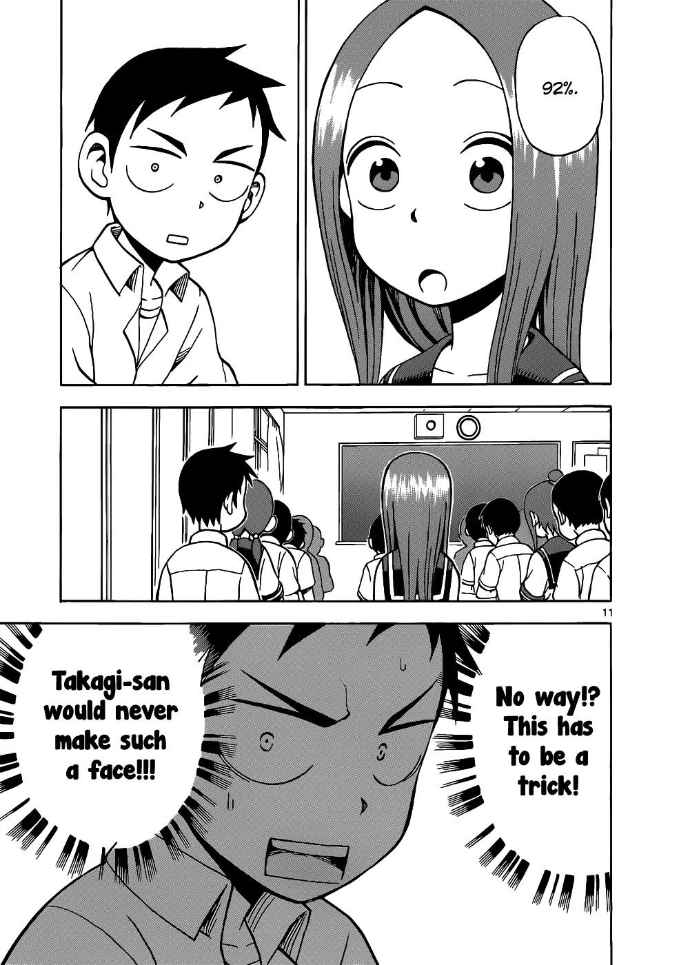 Karakai Jouzu no Takagi-san Chapter 12 page 12 - Chapter 12: Test Results