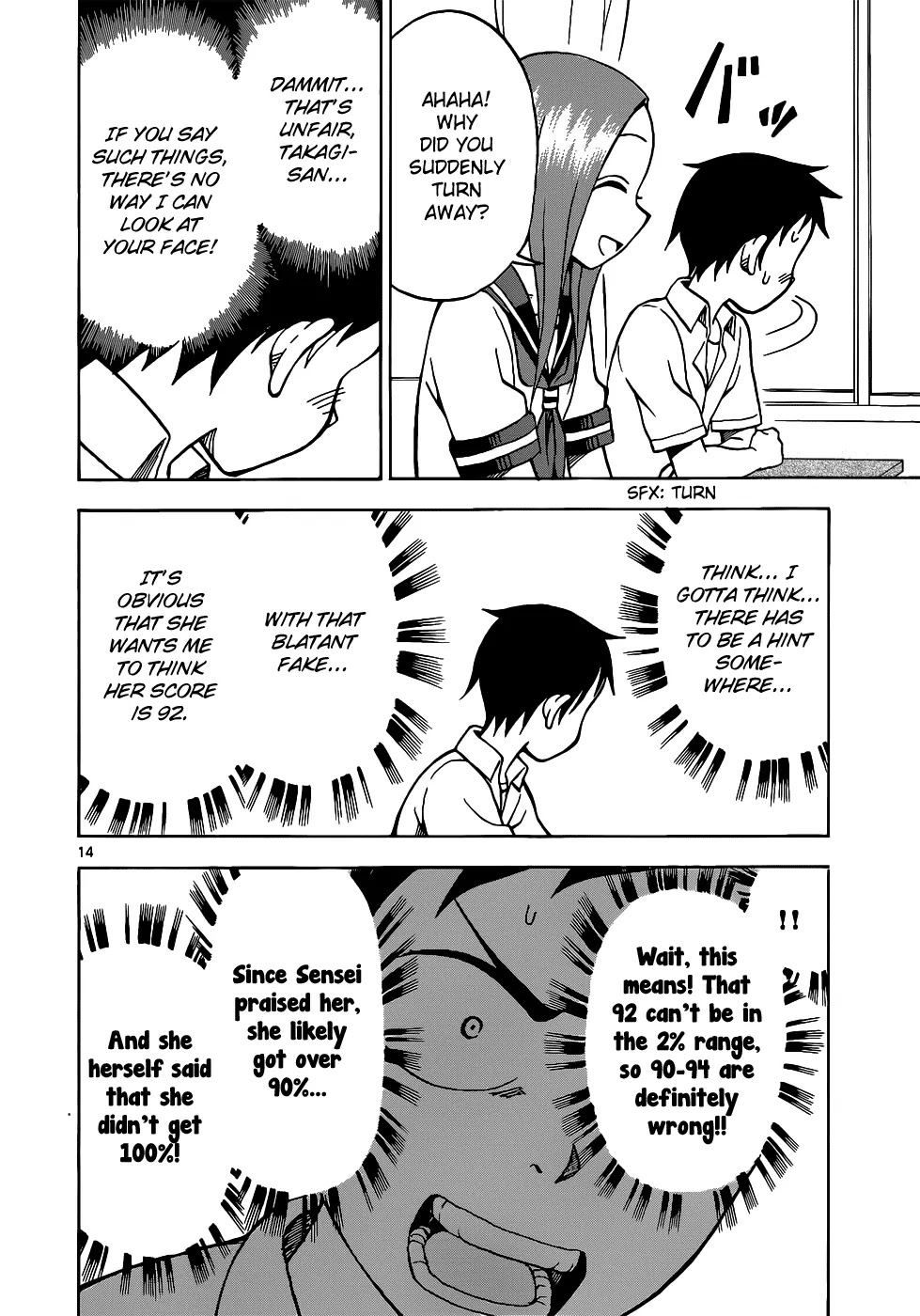 Karakai Jouzu no Takagi-san Chapter 12 page 15 - Chapter 12: Test Results