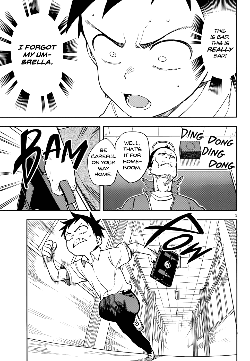 Karakai Jouzu no Takagi-san Chapter 120 page 3 - Chapter 120: Rain