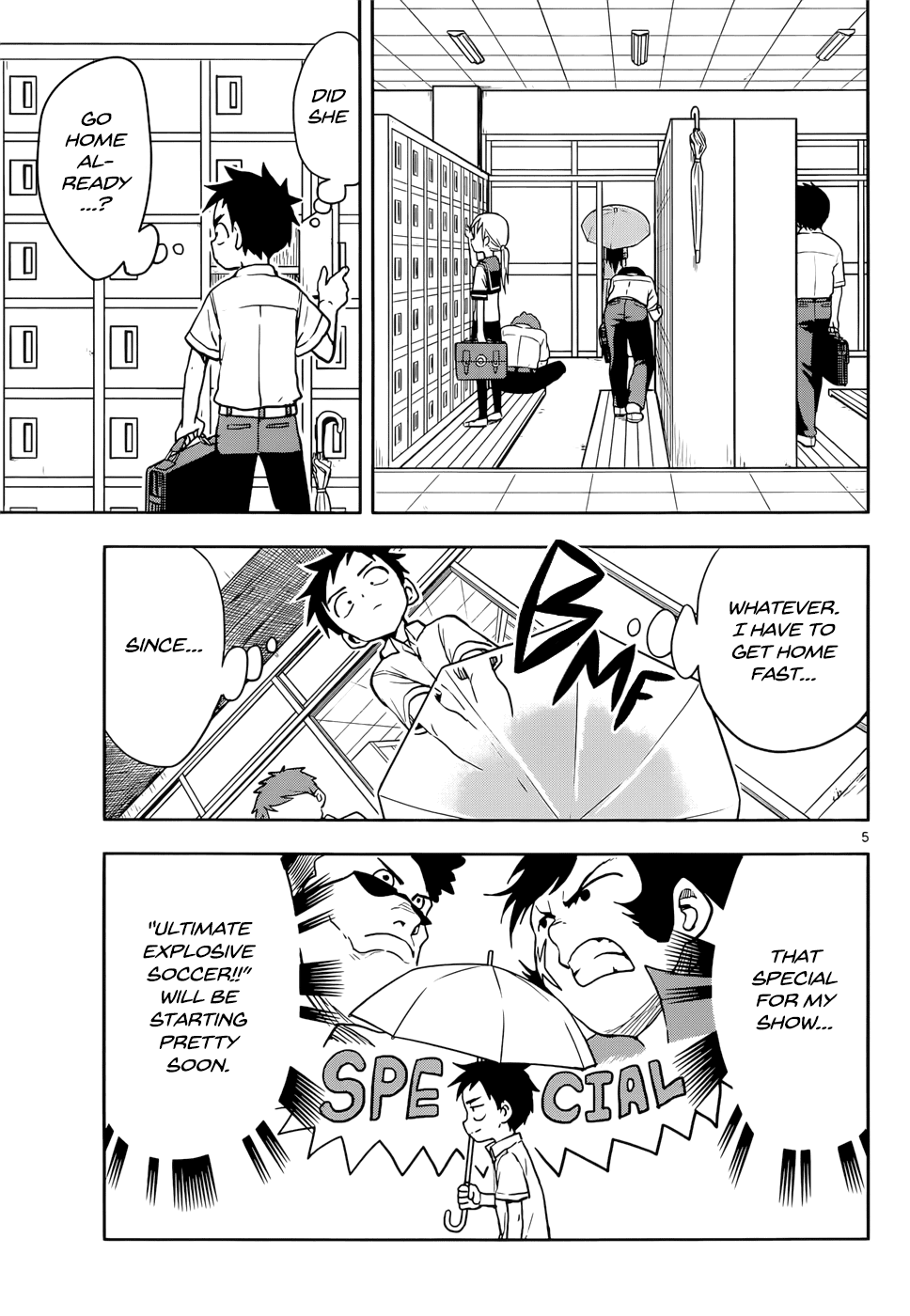 Karakai Jouzu no Takagi-san Chapter 120 page 5 - Chapter 120: Rain