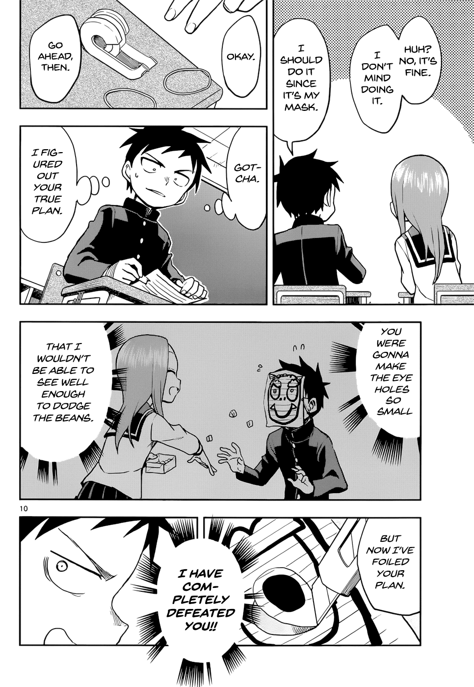 Karakai Jouzu no Takagi-san Chapter 121 page 10 - Chapter 121: Bean Throwing