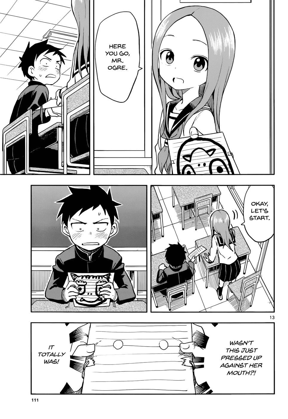 Karakai Jouzu no Takagi-san Chapter 121 page 13 - Chapter 121: Bean Throwing