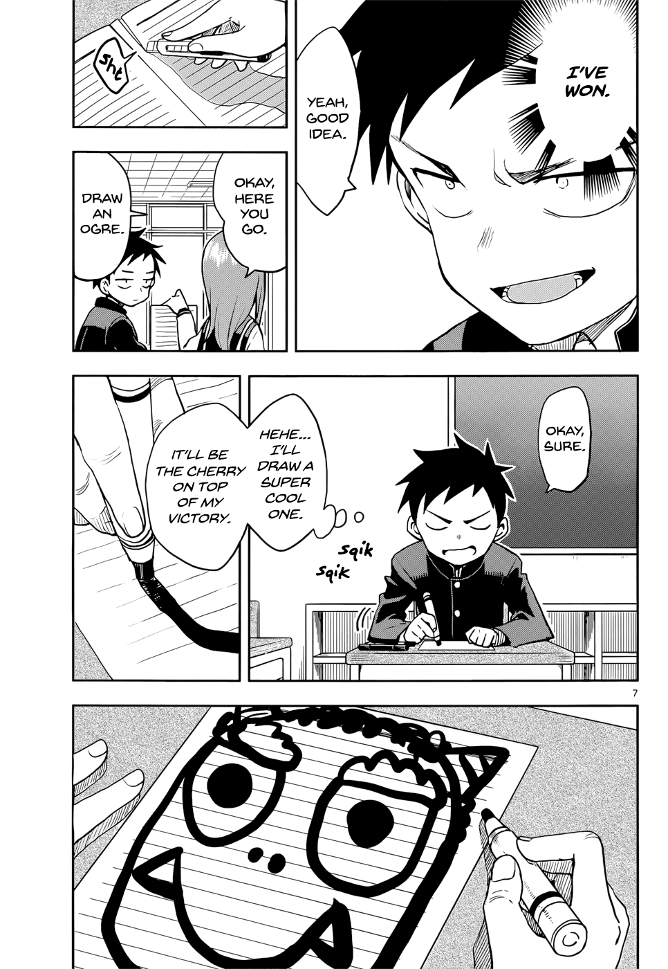 Karakai Jouzu no Takagi-san Chapter 121 page 7 - Chapter 121: Bean Throwing
