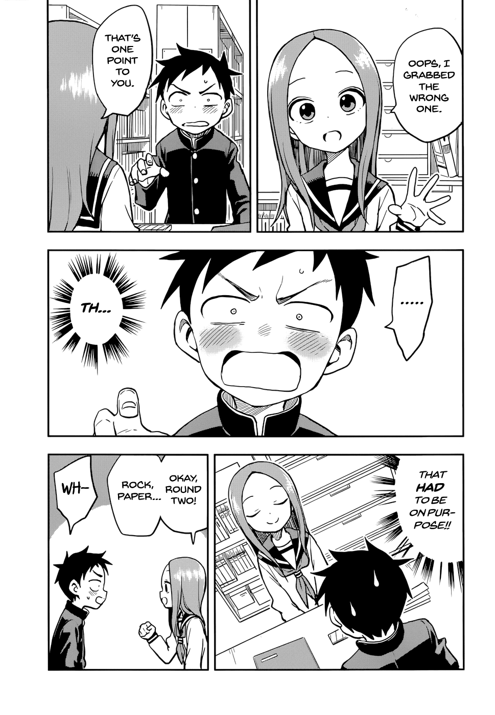 Karakai Jouzu no Takagi-san Chapter 127 page 11 - Chapter 127: Reflexes