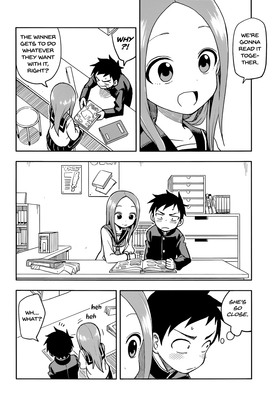 Karakai Jouzu no Takagi-san Chapter 127 page 14 - Chapter 127: Reflexes