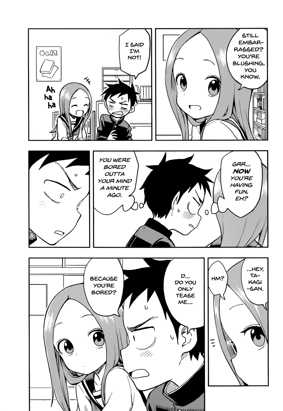 Karakai Jouzu no Takagi-san Chapter 127 page 15 - Chapter 127: Reflexes