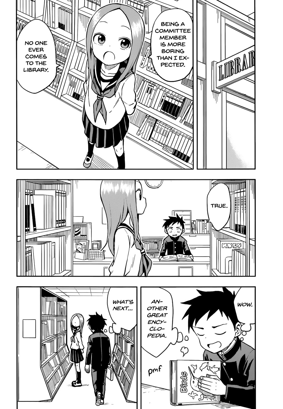 Karakai Jouzu no Takagi-san Chapter 127 page 2 - Chapter 127: Reflexes