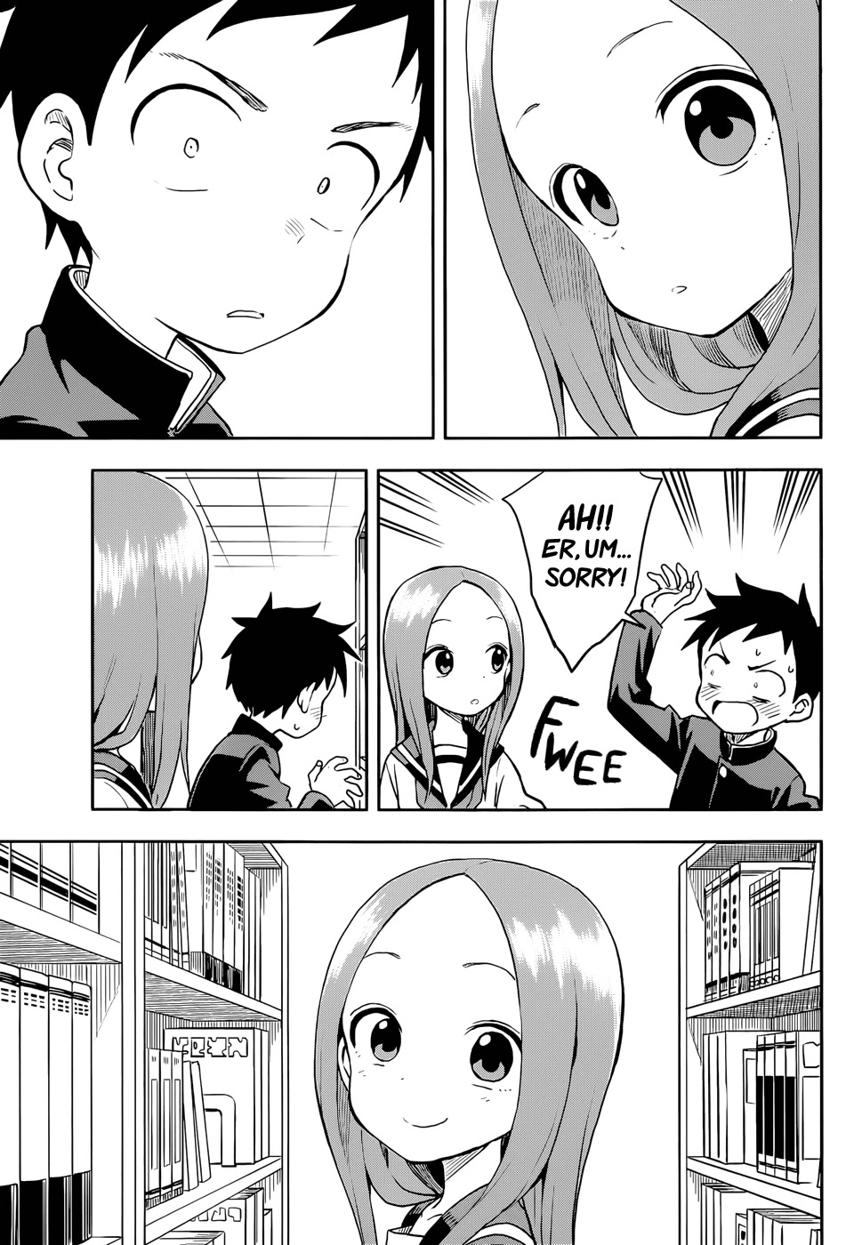 Karakai Jouzu no Takagi-san Chapter 127 page 5 - Chapter 127: Reflexes