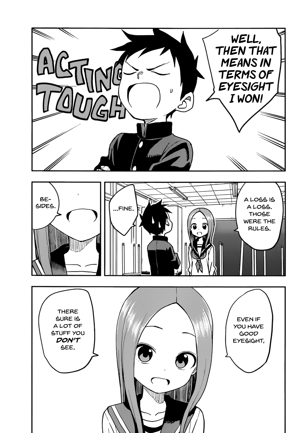 Karakai Jouzu no Takagi-san Chapter 128 page 13 - Chapter 128: Vision Contest