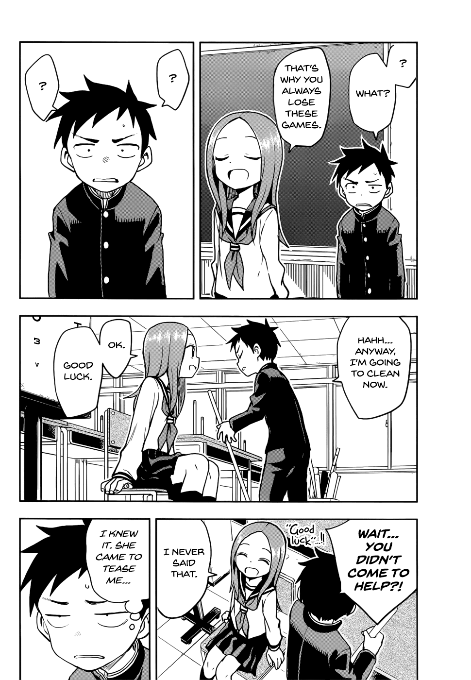 Karakai Jouzu no Takagi-san Chapter 128 page 14 - Chapter 128: Vision Contest