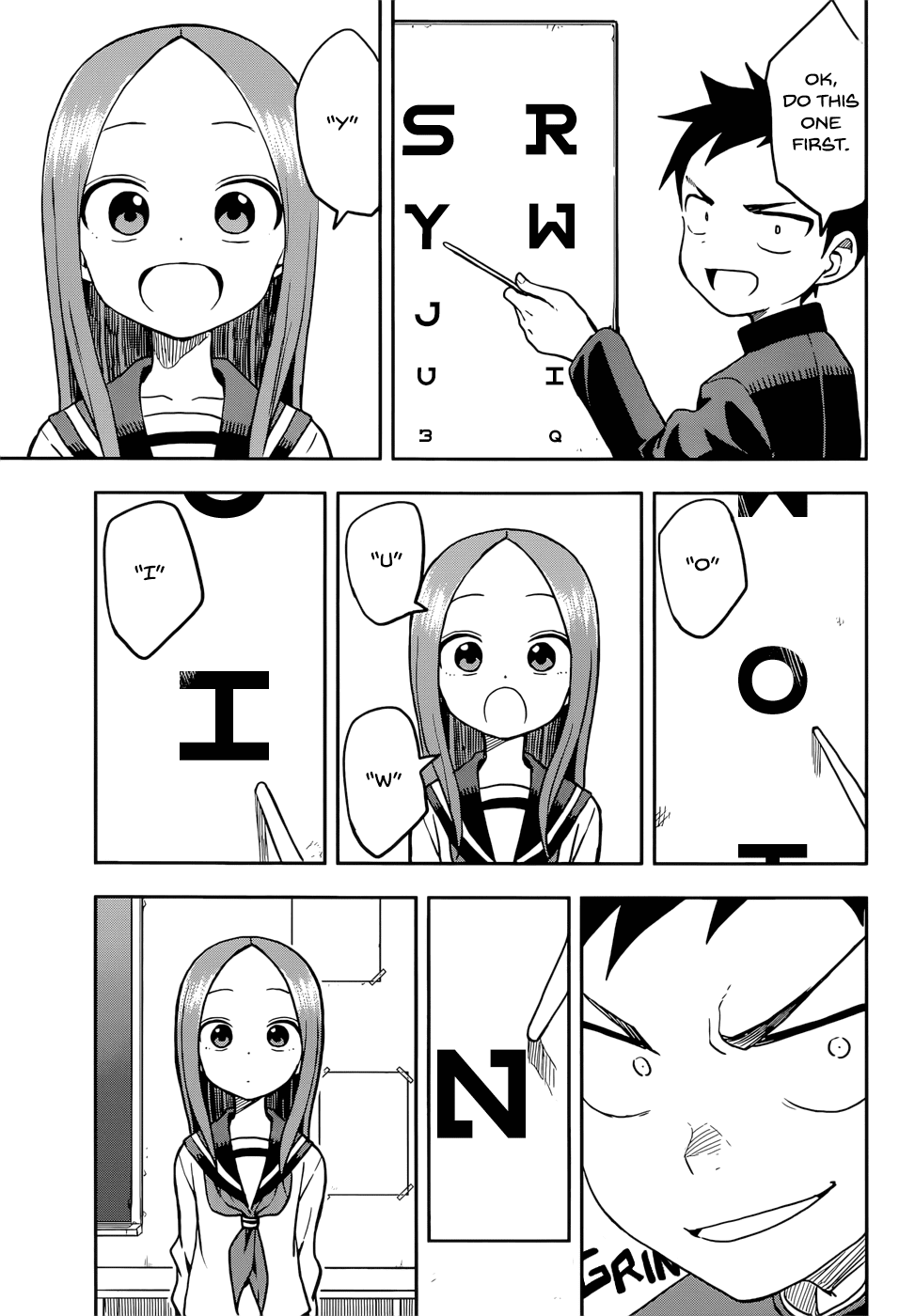 Karakai Jouzu no Takagi-san Chapter 128 page 7 - Chapter 128: Vision Contest