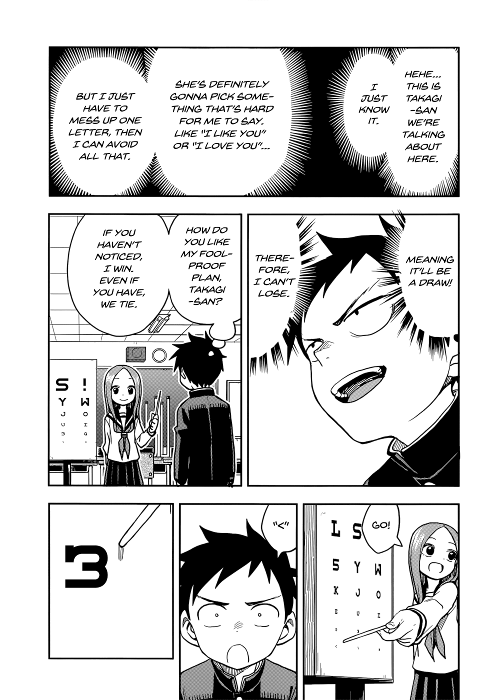 Karakai Jouzu no Takagi-san Chapter 128 page 9 - Chapter 128: Vision Contest
