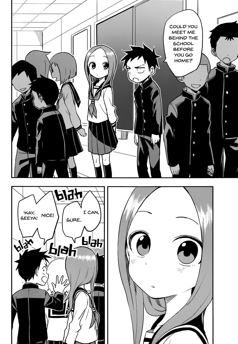 Karakai Jouzu no Takagi-san Chapter 129 page 6 - Chapter 129: Behind the School