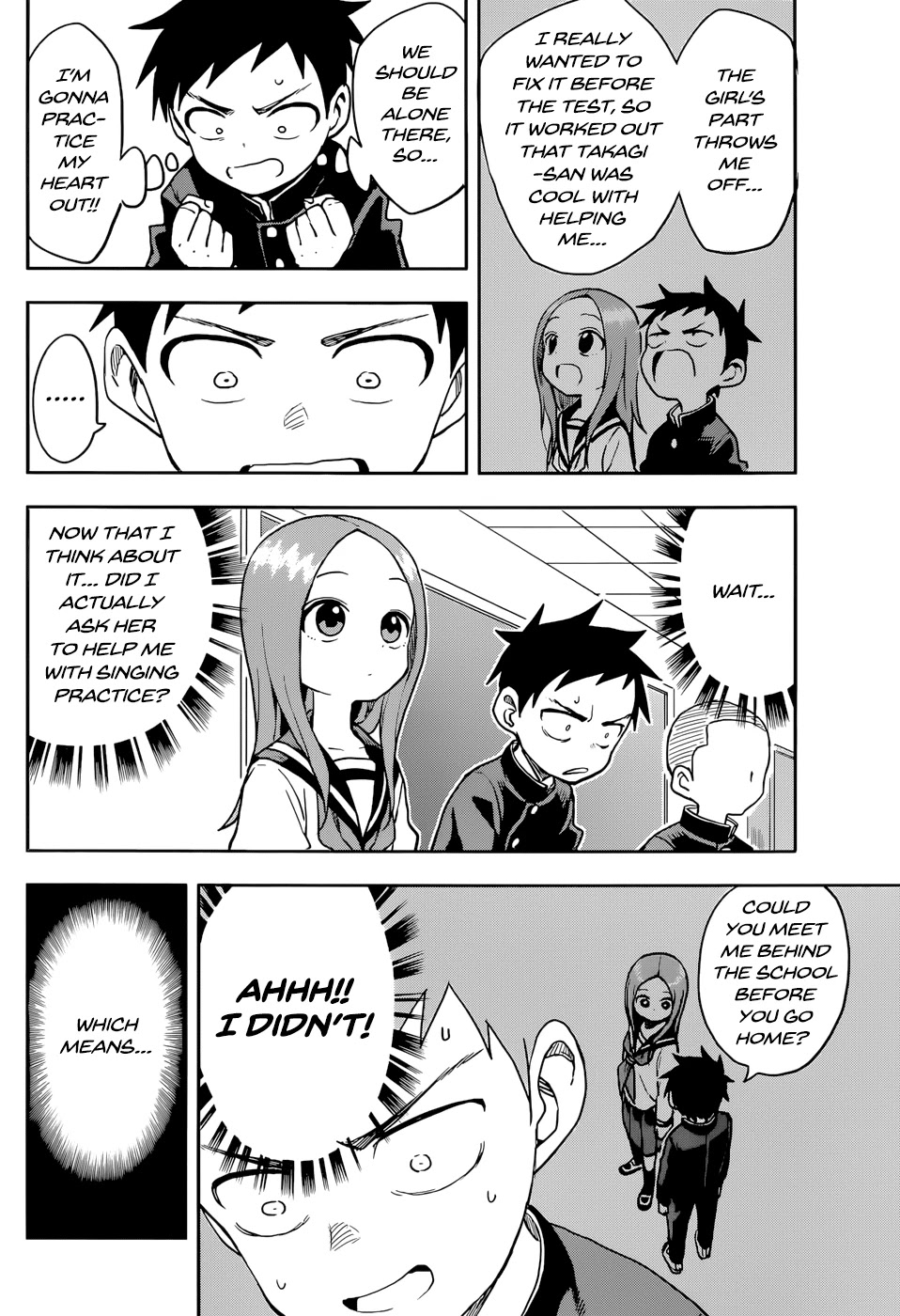 Karakai Jouzu no Takagi-san Chapter 129 page 8 - Chapter 129: Behind the School