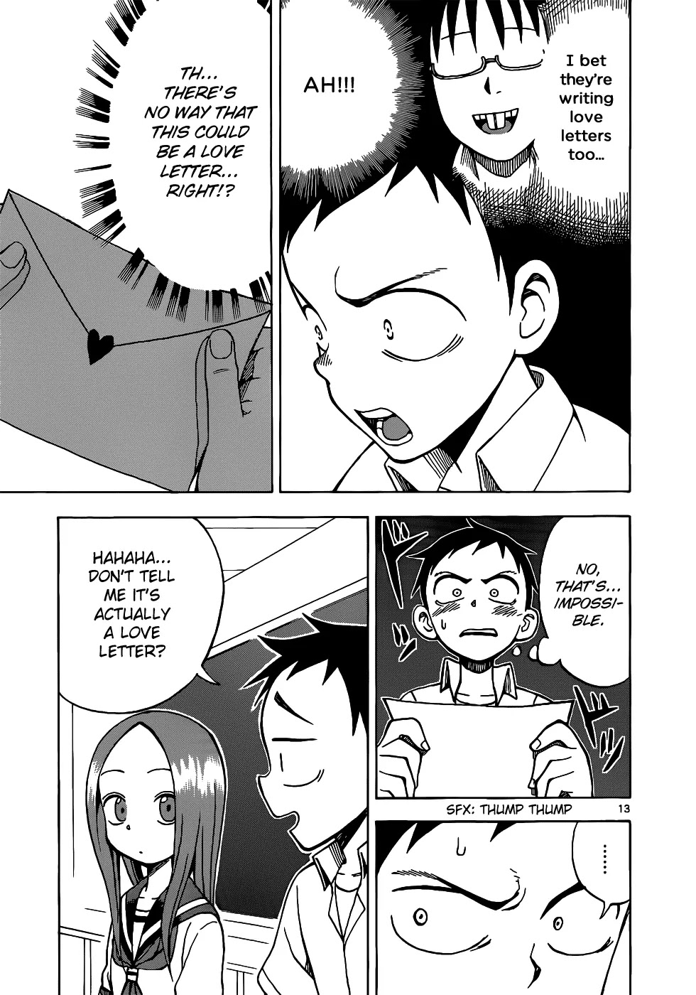 Karakai Jouzu no Takagi-san Chapter 13 page 14 - Chapter 13: Letter