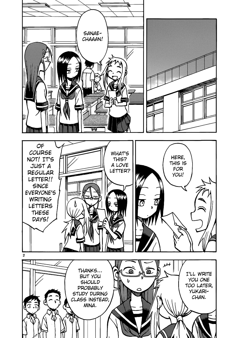 Karakai Jouzu no Takagi-san Chapter 13 page 3 - Chapter 13: Letter