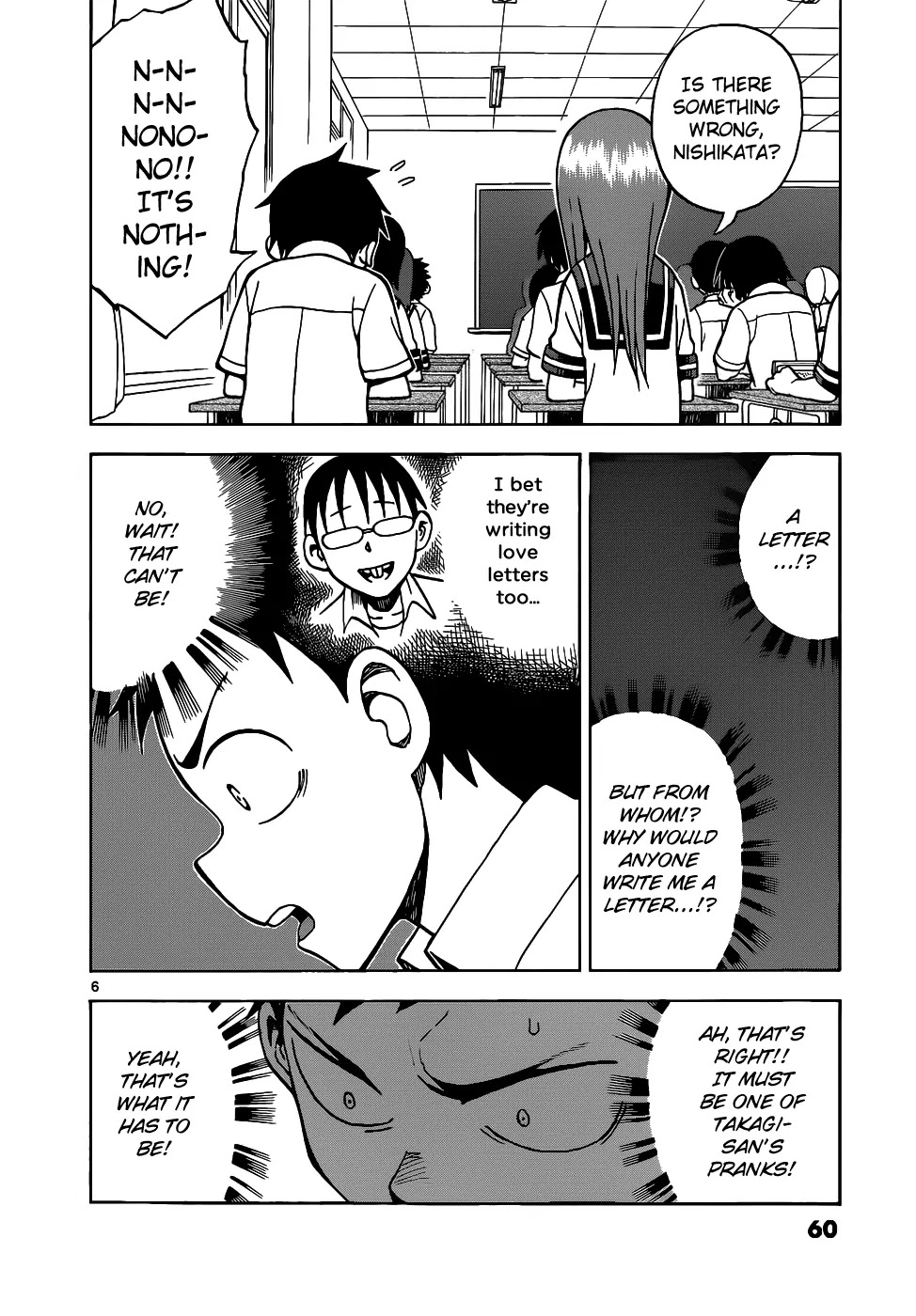 Karakai Jouzu no Takagi-san Chapter 13 page 7 - Chapter 13: Letter