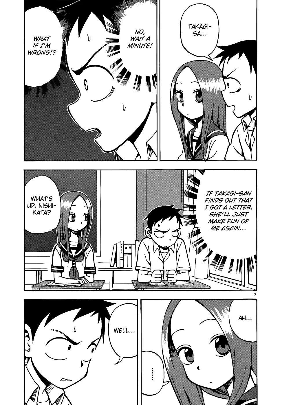 Karakai Jouzu no Takagi-san Chapter 13 page 8 - Chapter 13: Letter