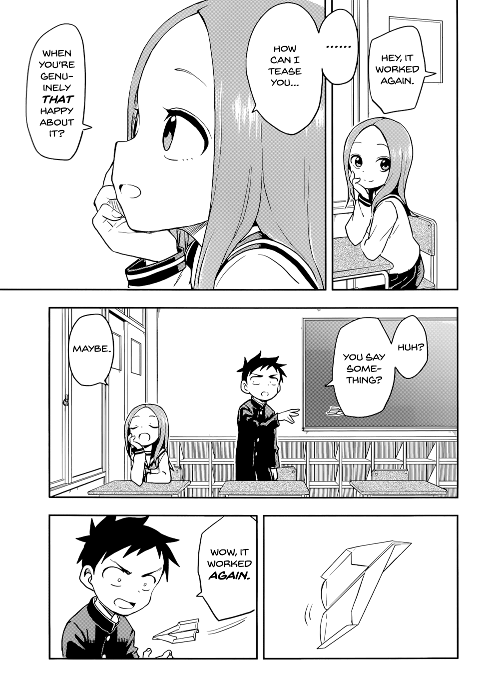 Karakai Jouzu no Takagi-san Chapter 130 page 15 - Chapter 130: Paper Airplane
