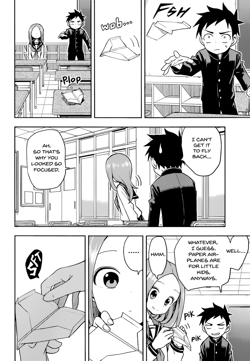 Karakai Jouzu no Takagi-san Chapter 130 page 4 - Chapter 130: Paper Airplane