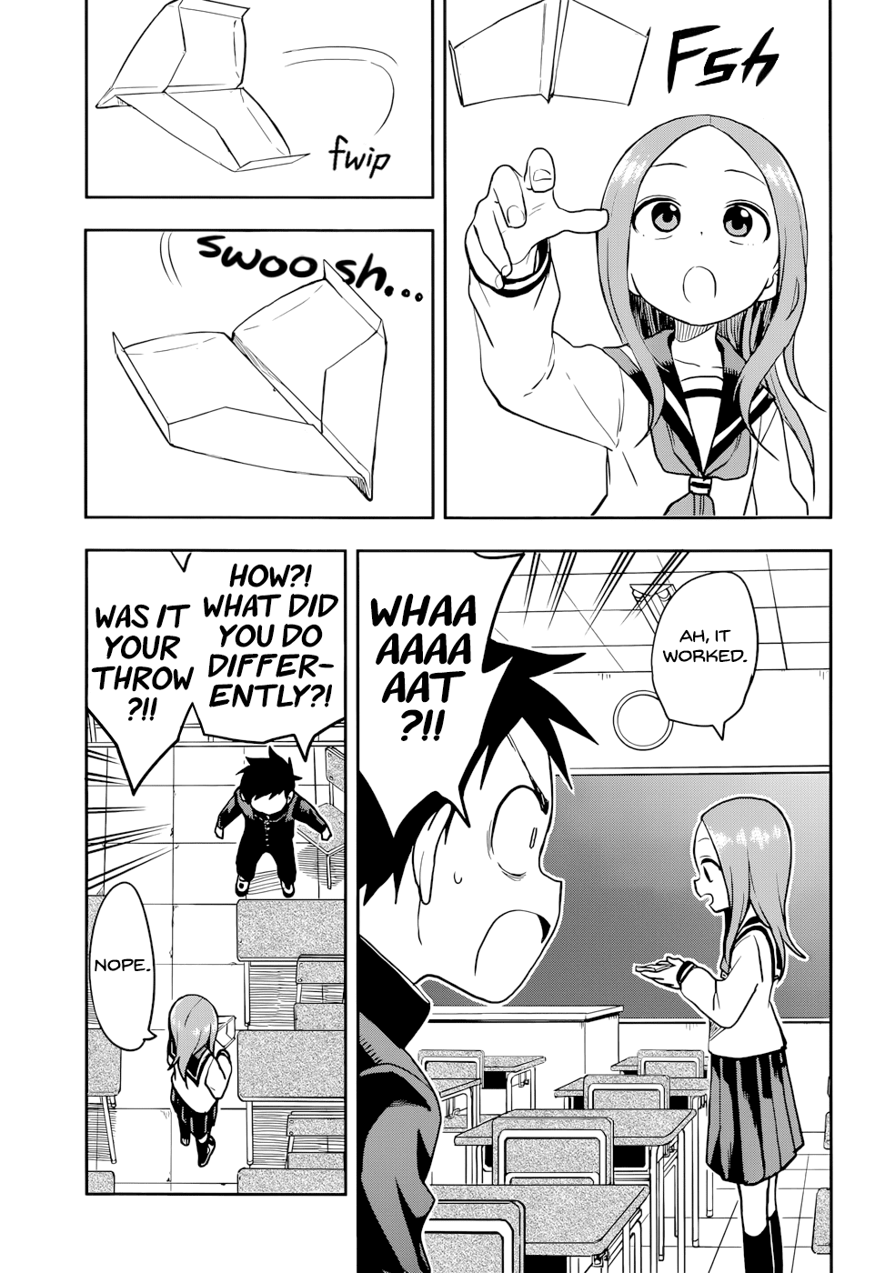 Karakai Jouzu no Takagi-san Chapter 130 page 5 - Chapter 130: Paper Airplane