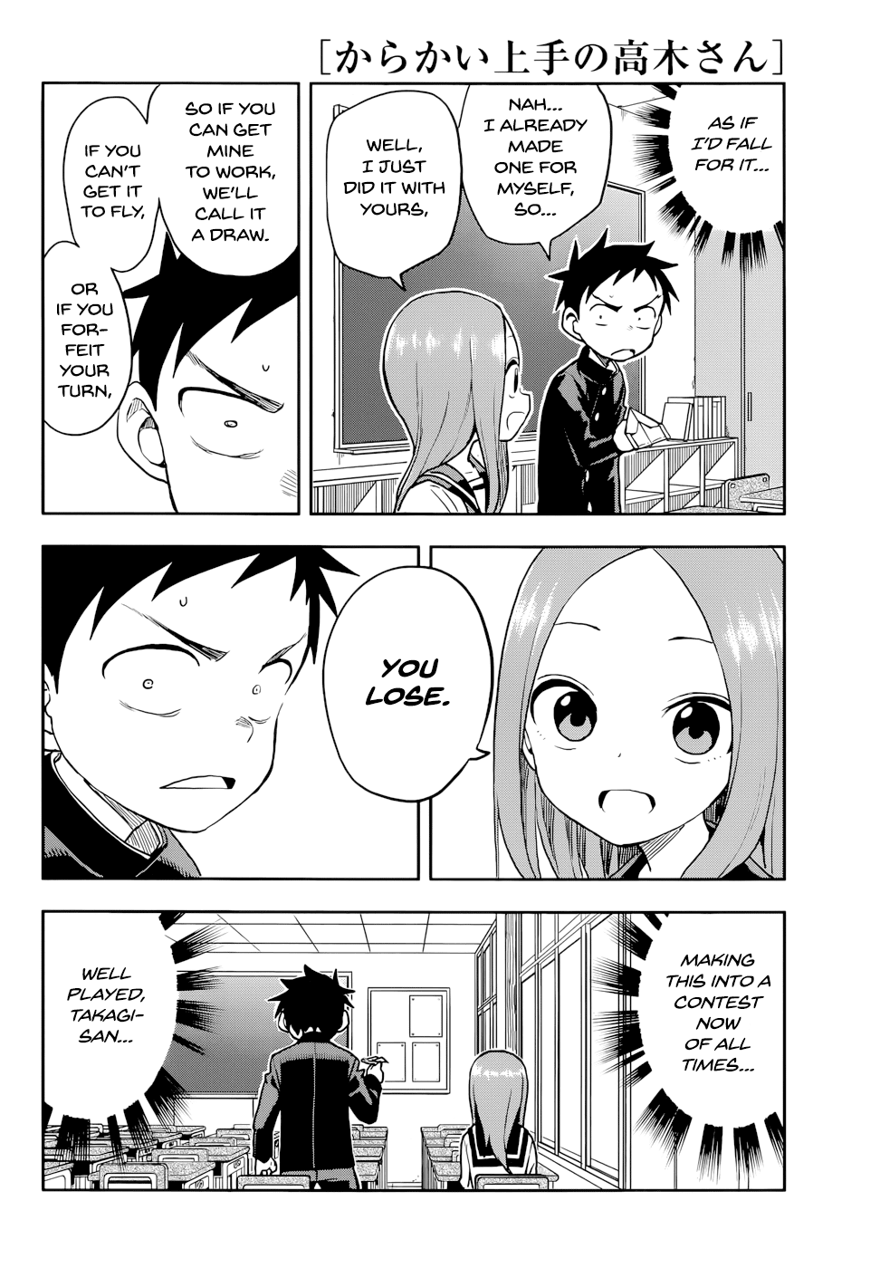 Karakai Jouzu no Takagi-san Chapter 130 page 8 - Chapter 130: Paper Airplane