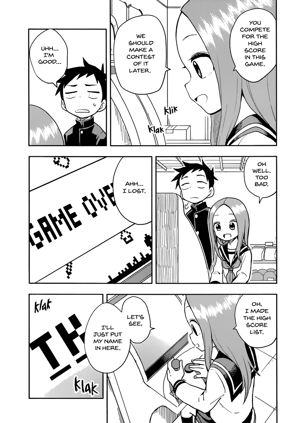 Karakai Jouzu no Takagi-san Chapter 131 page 14 - Chapter 131: High Score