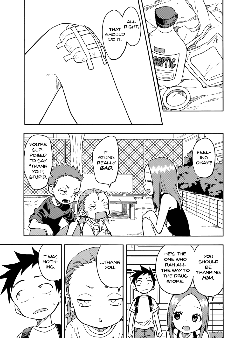Karakai Jouzu no Takagi-san Chapter 133 page 9 - Chapter 133: Kindness